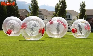 the big zorb ball with persons 